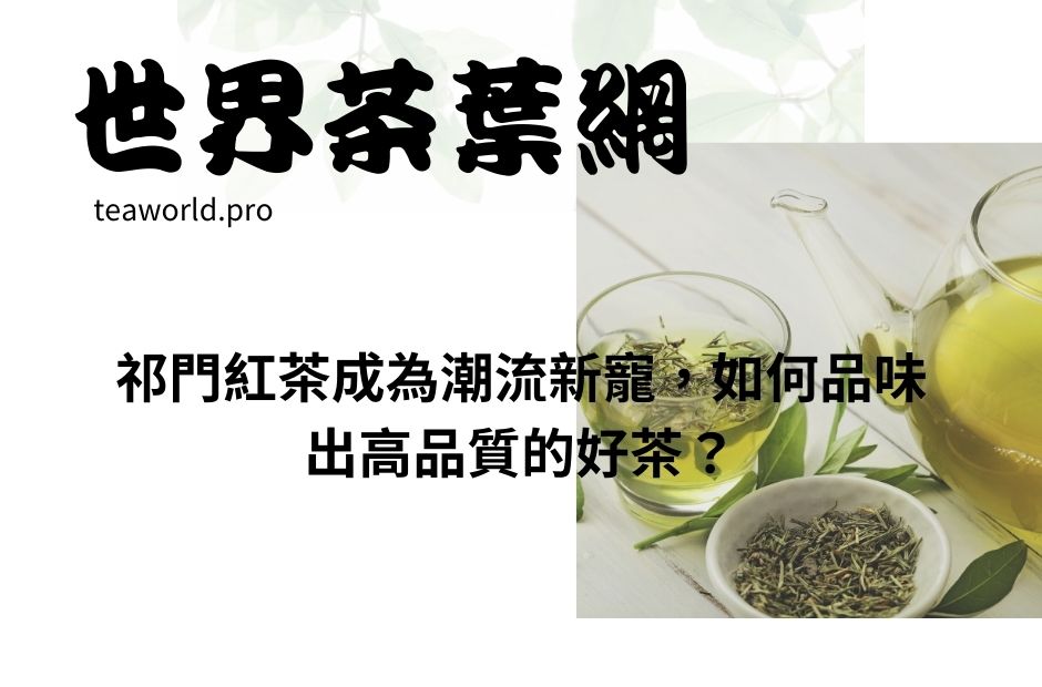 祁門紅茶成為潮流新寵，如何品味出高品質的好茶？
